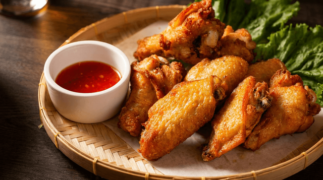 Crispy Thai Chicken Wings.